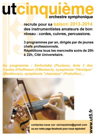 affiche recrutement 2013-2014